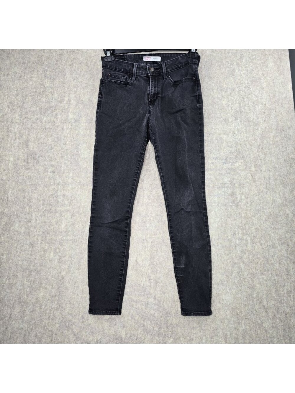 Levi Strauss Mid-Rise Skinny Jeans Size 6M Black Denim Womens
